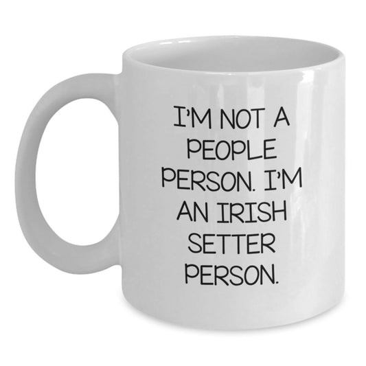 Irish Setter Dog Lovers Funny Gifts White Coffee Mugs from Family - Gifts for Men Women Friends Coworkers Family Birthday Unique Presents - Main