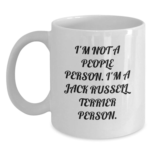 Jack Russell Terrier Dog Lovers Funny White Coffee Mug Gifts from Friends for Birthday - Main