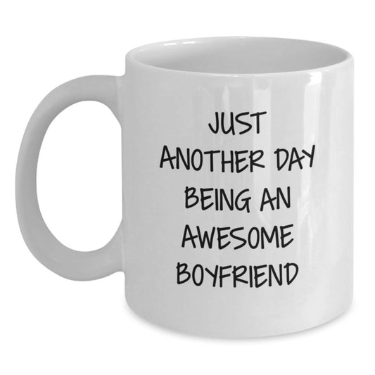 Funny Sweetheart White Coffee Mug Gifts from Mom, Dad, or Friends for Graduation with Quote 'Just Another Day Being An Awesome Sweetheart' - Main