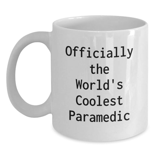 Funny Rescue Worker Gifts, Officially The World's Coolest Rescue Worker, Birthday Unique Gifts for Rescue Worker Men, White Coffee Mug from Friends, Home Decor - Main