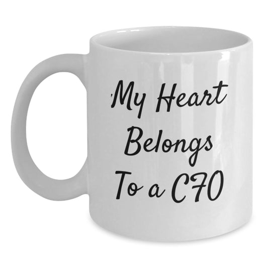 Funny CFO Gifts from Friends - My Heart Belongs To A Cfo White Coffee Mug, Birthday Unique Gifts for Men Women Coworkers Family - Main