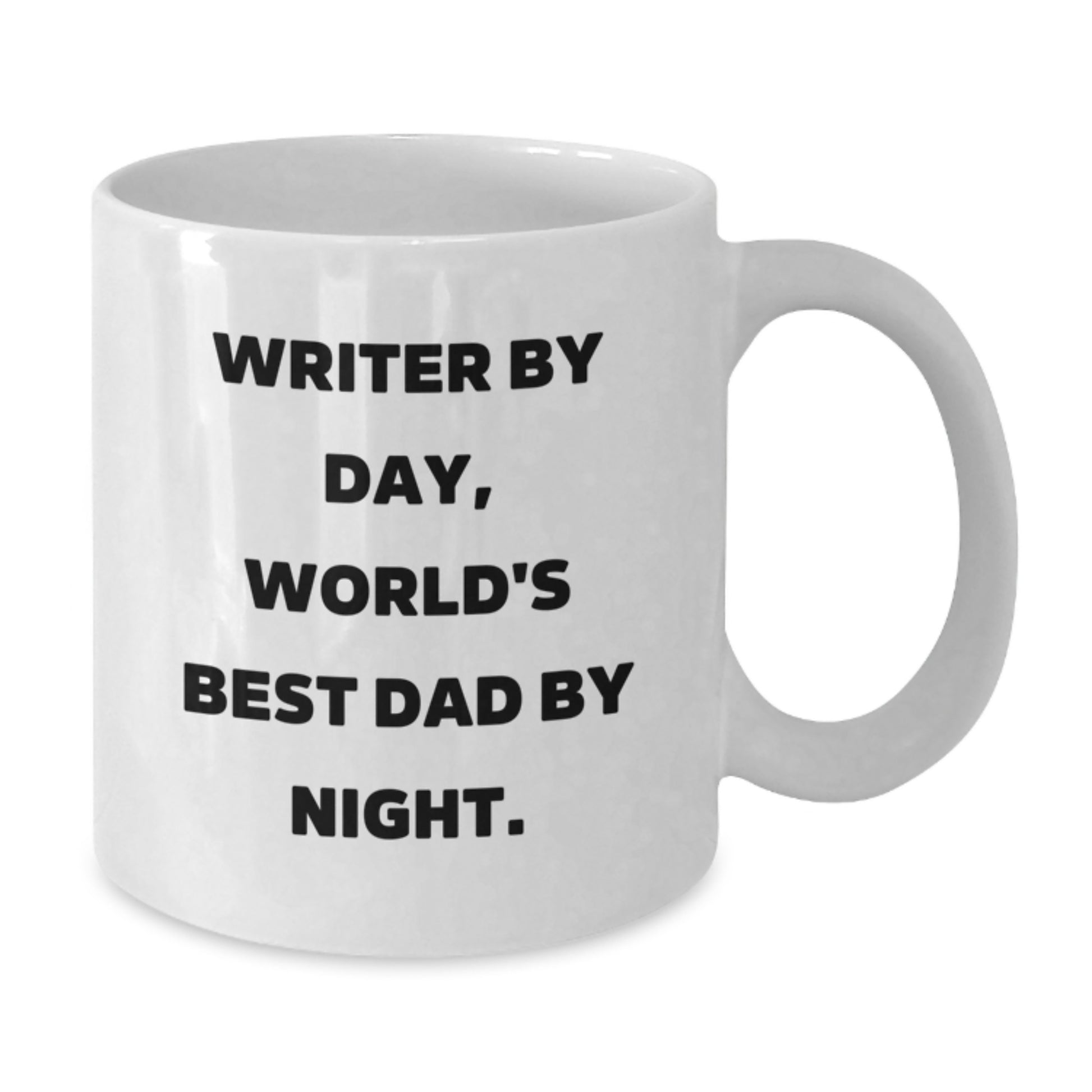 Writer By Day, Funny White Coffee Mug Gifts for Writer, Graduation Unique Gifts from Dad - Additional