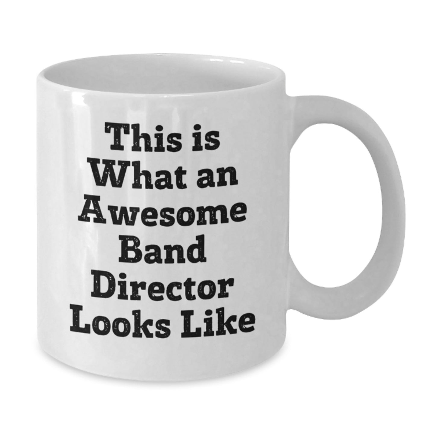 Funny Band Director Gifts from Friends for Men or Women - 'This Is What An Awesome Band Director Looks Like' White Coffee Mug, Gift for Band Director Graduation - Additional