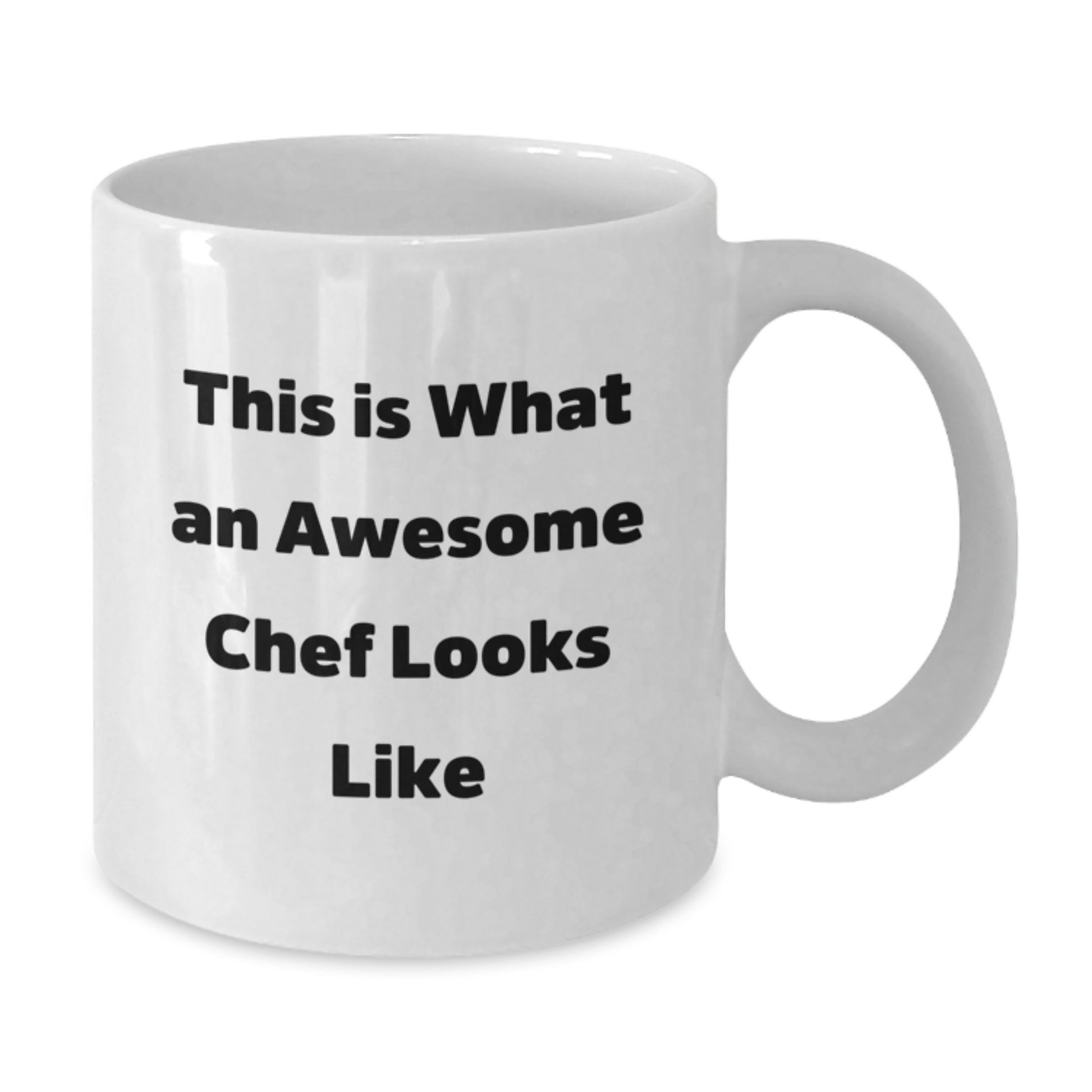 Funny Chef Gifts from Family to Chef Friends - This Is What An Awesome Chef Looks Like White Coffee Mug, Graduation Unique Gifts for Men, Women, and Coworkers - Additional
