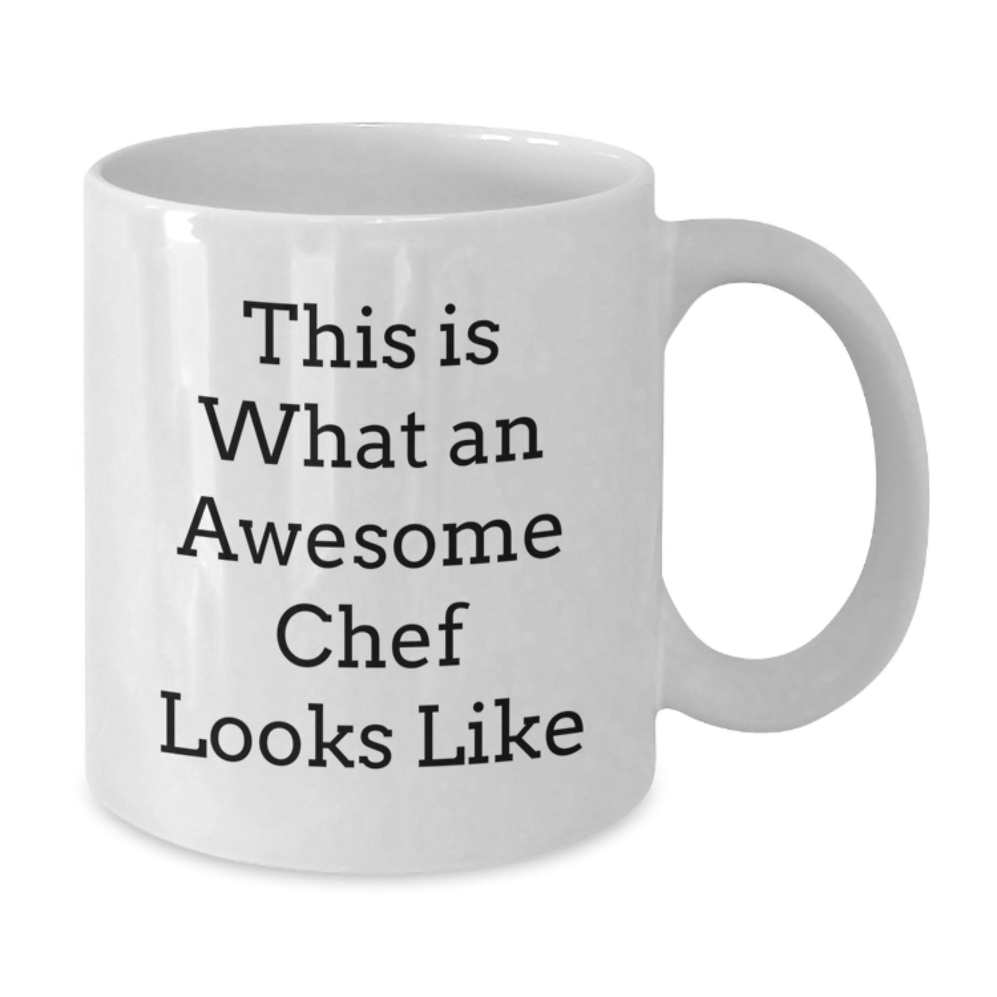 Funny Chef Gifts from Friends to Awesome Men, This Is What An Awesome Chef Looks Like White Coffee Mug for Graduation - Additional