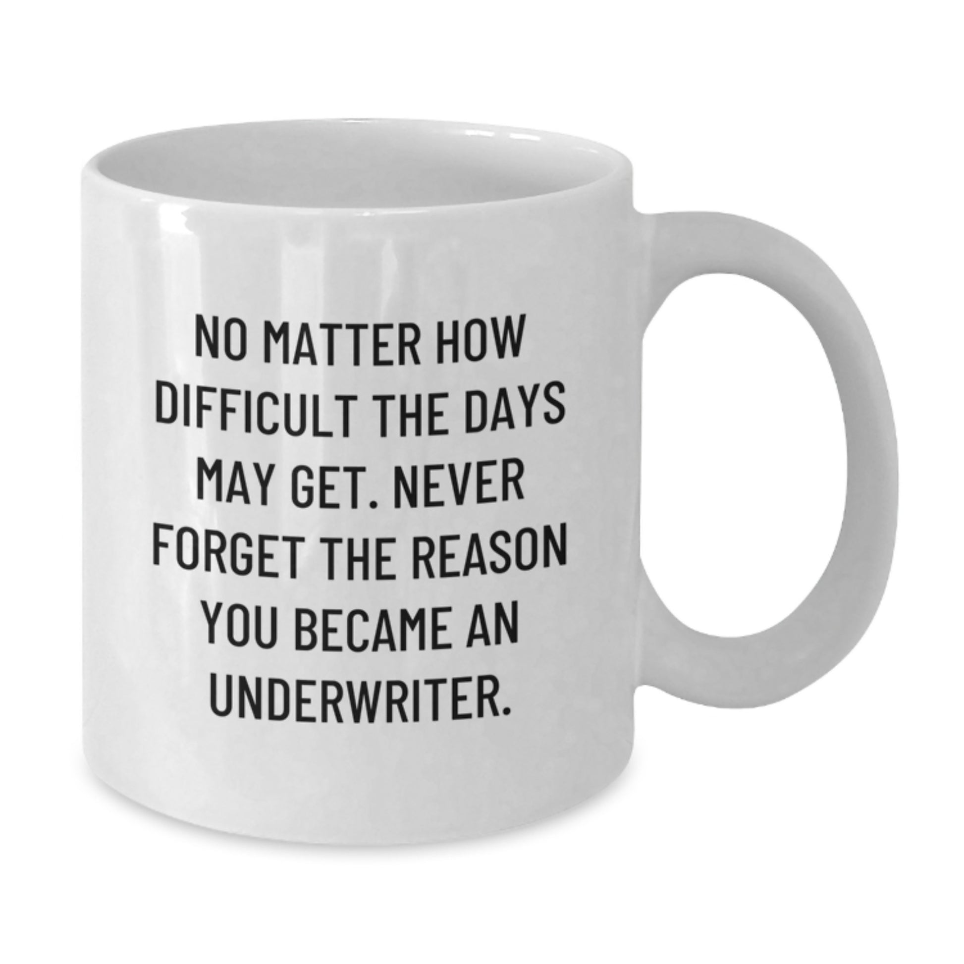 Funny Underwriter Gifts, Inspirational Quote Coffee Mug, White, Gifts from Men, Gifts for Underwriter, Underwriter Birthday Unique Gifts - Additional