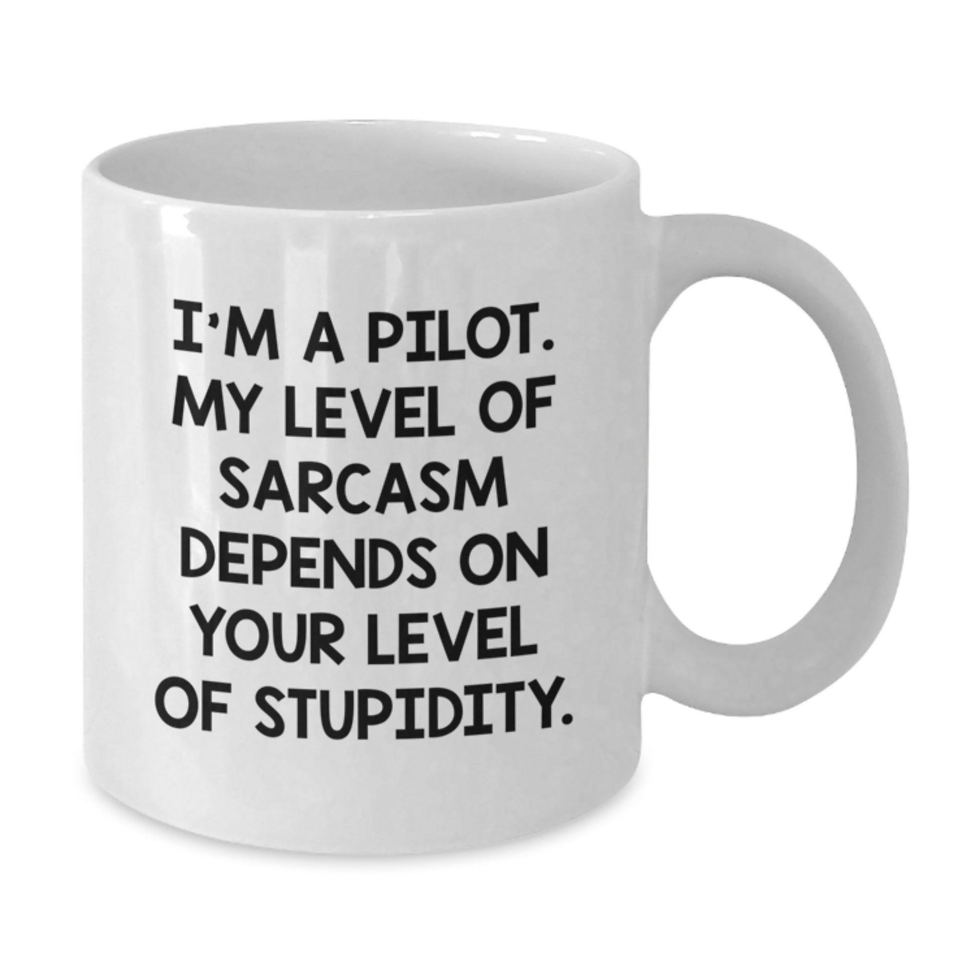 Pilot Gifts Funny White Coffee Mugs for Him or Her Birthday Presents from Friends or Family with Sarcasm Quote, Gifts for Men or Women, Pilot Lovers - Additional