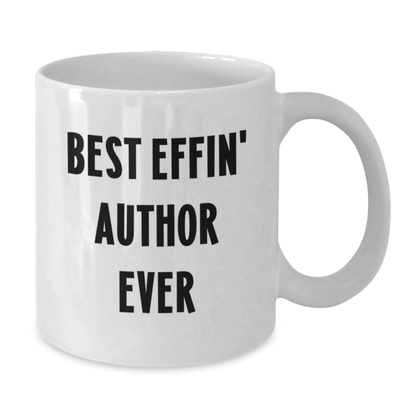 Funny Author Gifts for Best Effin' Author Ever, White Coffee Mug for Birthday - Additional
