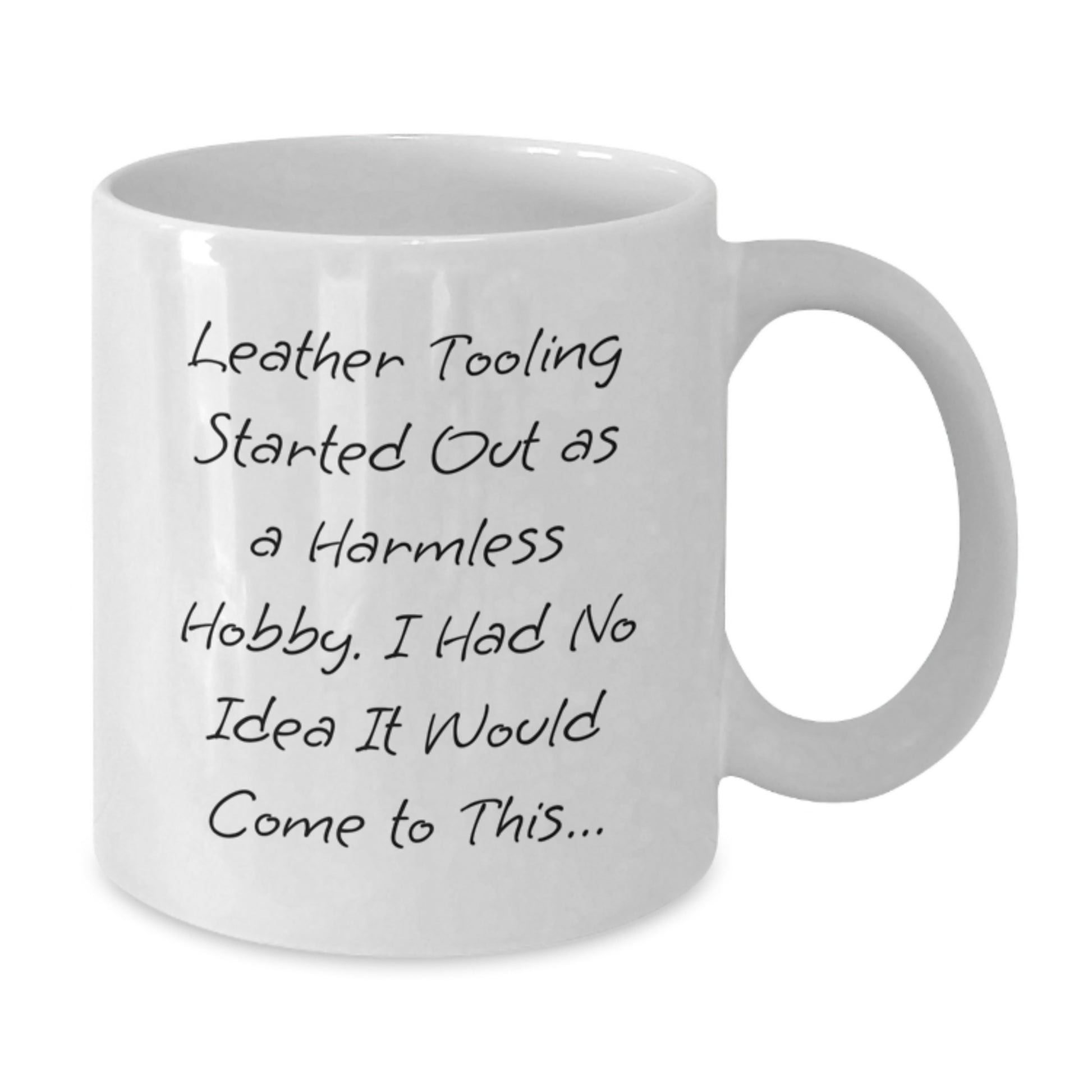 Leather Tooling Enthusiasts' Gifts from Friends and Family - White Coffee Mug for Birthday - Additional