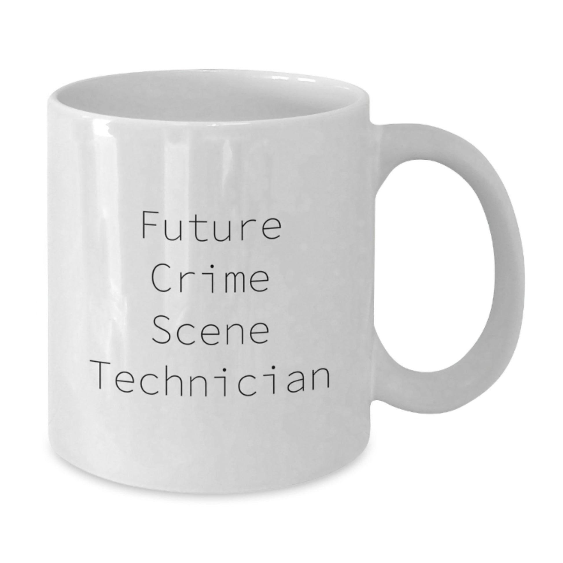 Funny Future Crime Scene Technician Gifts, White Coffee Mug for Birthday, 'May the Evidence Be Ever in Your Favour', Gifts for Crime Scene Technician, Men, or Women from Friends, Family, or Coworkers - Additional