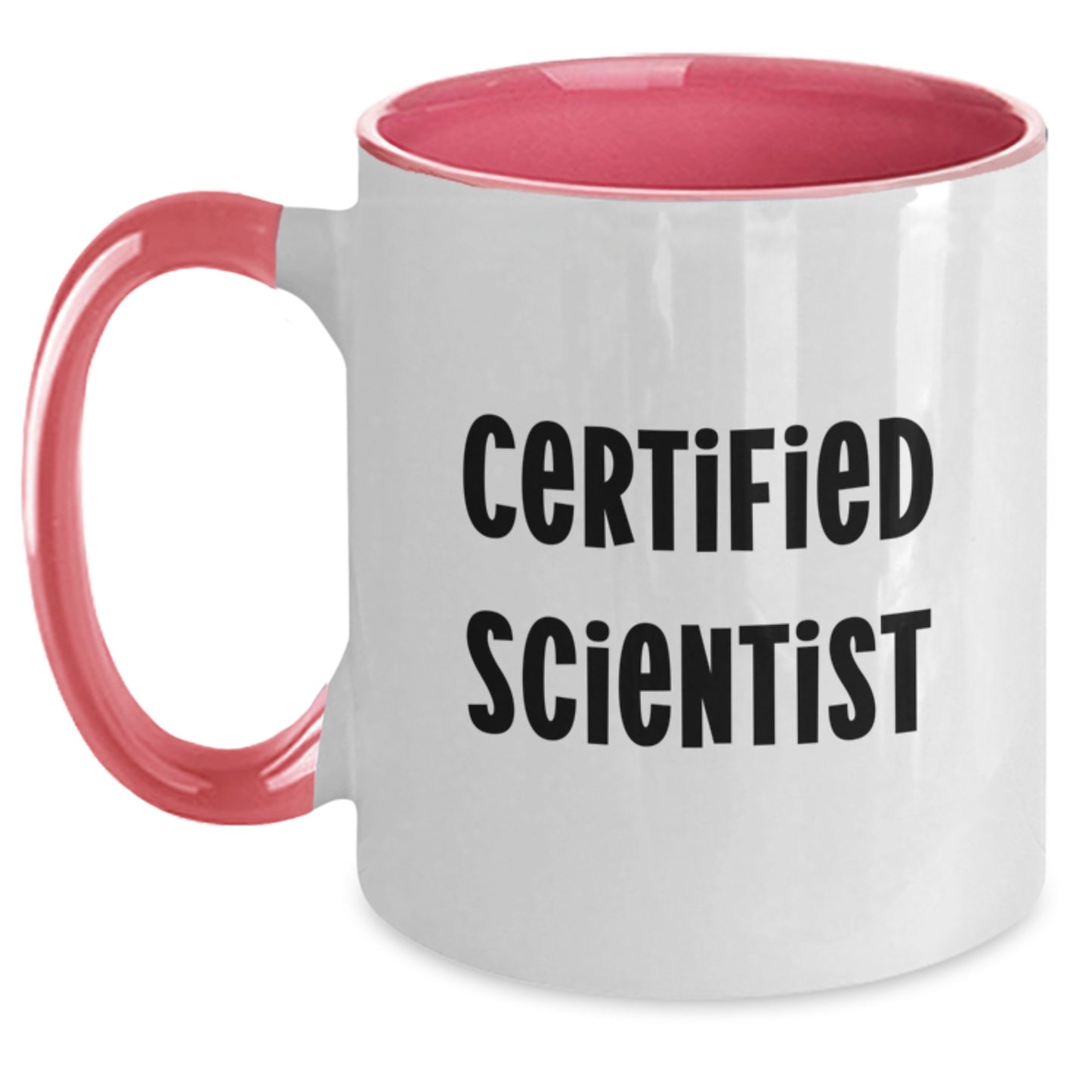 Funny Scientist Gifts from Friends to Men on Birthday, Two Tone Coffee Mug with Inspirational Quote - Main