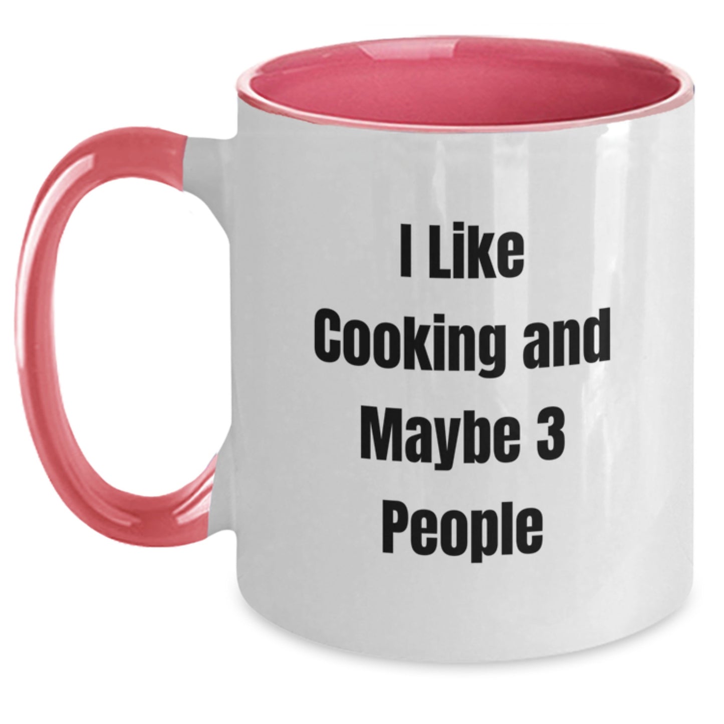 Funny Cooking Gifts for Graduation, I Like Cooking And Maybe 3 People, Two Tone Coffee Mug, Gifts from Friends and Family - Main