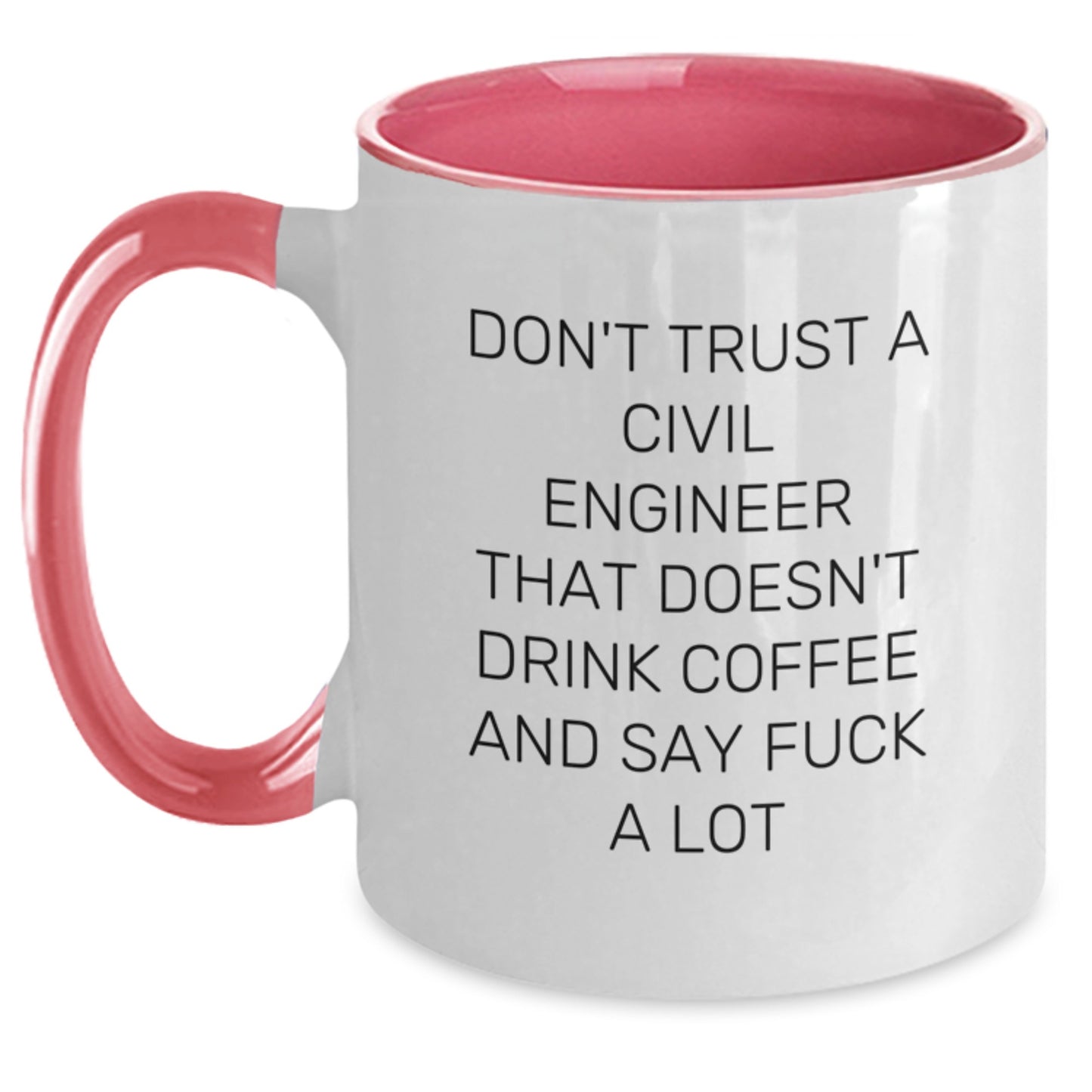 Funny Civil Engineer Gifts, Two Tone Coffee Mug, Birthday Unique Gifts for Men, Women, Friends, Coworkers, Family - Main