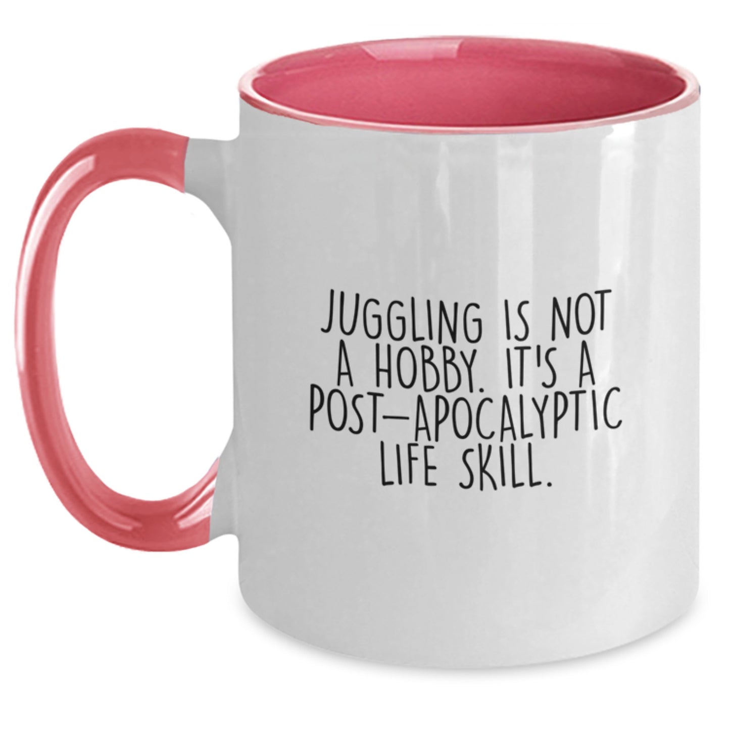 Funny Juggling Gifts for Men from Friends, Unique Two Tone Coffee Mug with Inspirational Quote, Birthday Unique - Main
