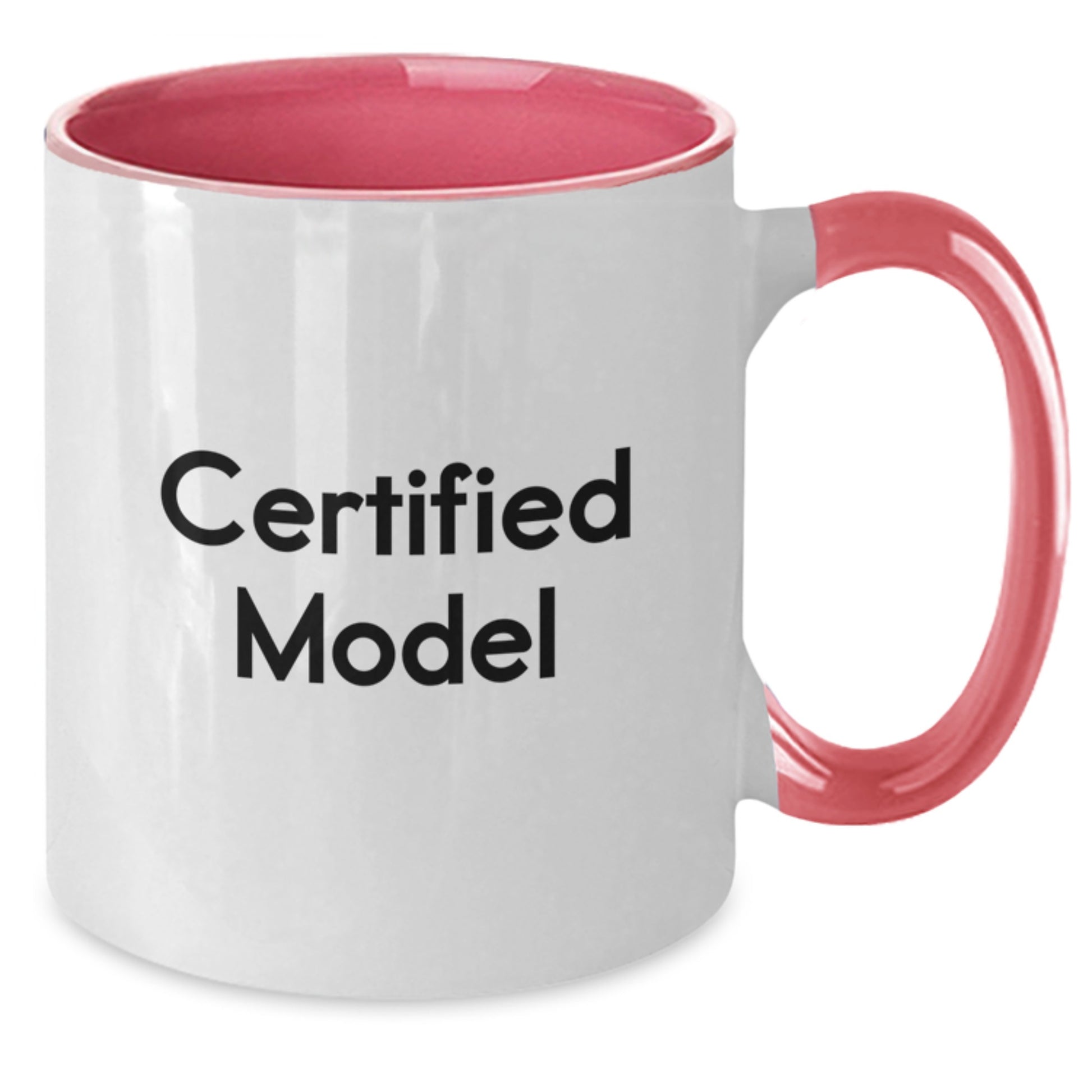 Funny Model Quote Gifts from Friends to Model Graduation Unique Two Tone Coffee Mug, 11oz Ceramic Microwave Dishwasher Safe - Additional