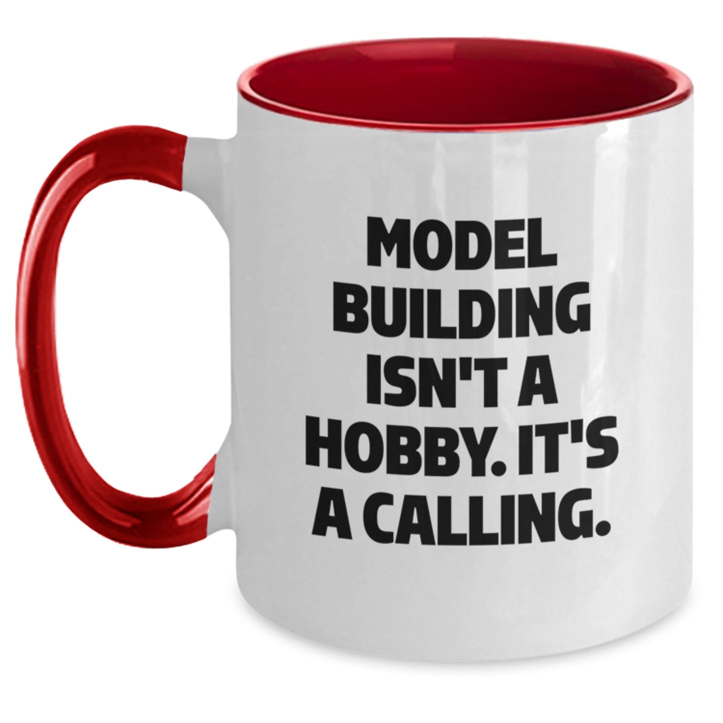 Funny Model Building Enthusiasts Gifts from Friends for Birthday - Two Tone Coffee Mug - Main