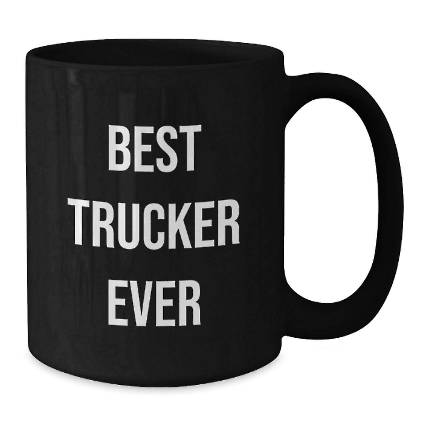 Funny Trucker Gifts from Men for Birthday, Black Coffee Mug with Best Trucker Ever Quote, Unique Gift for Friends, Coworkers, Family - Additional