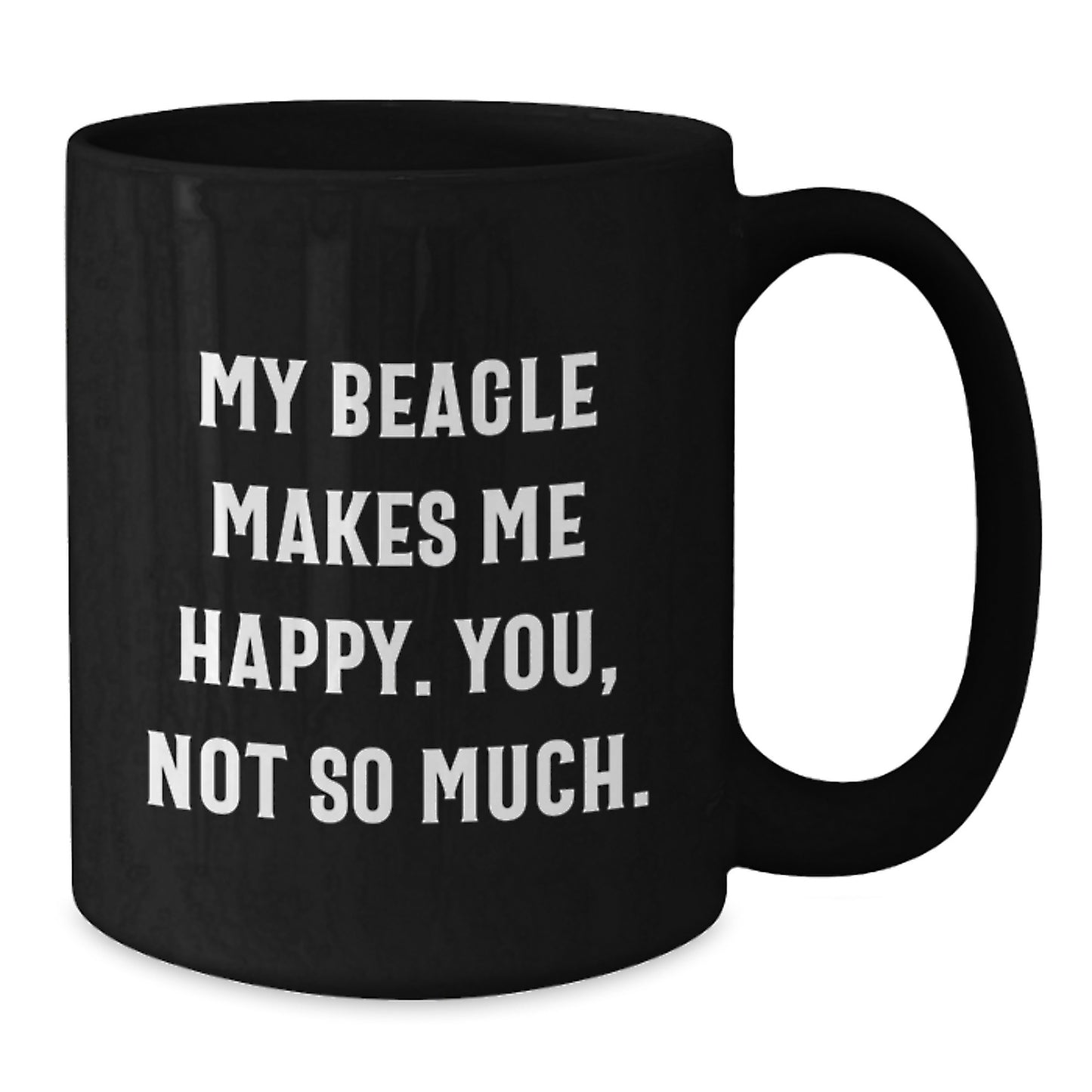 Funny Beagle Dog Black Coffee Mug Gifts from Friends for Birthday - Additional