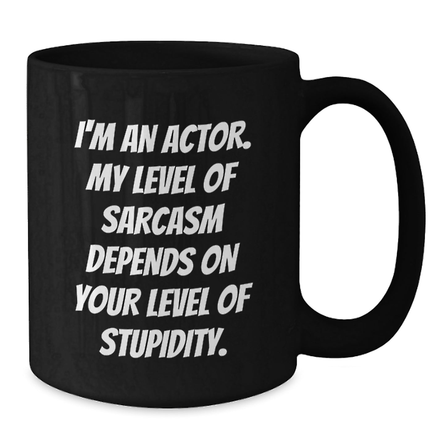 Funny Actor Gifts from Friends, Unique Christmas Unique Gifts for Actor, Black Coffee Mug I'm An Actor. - Additional