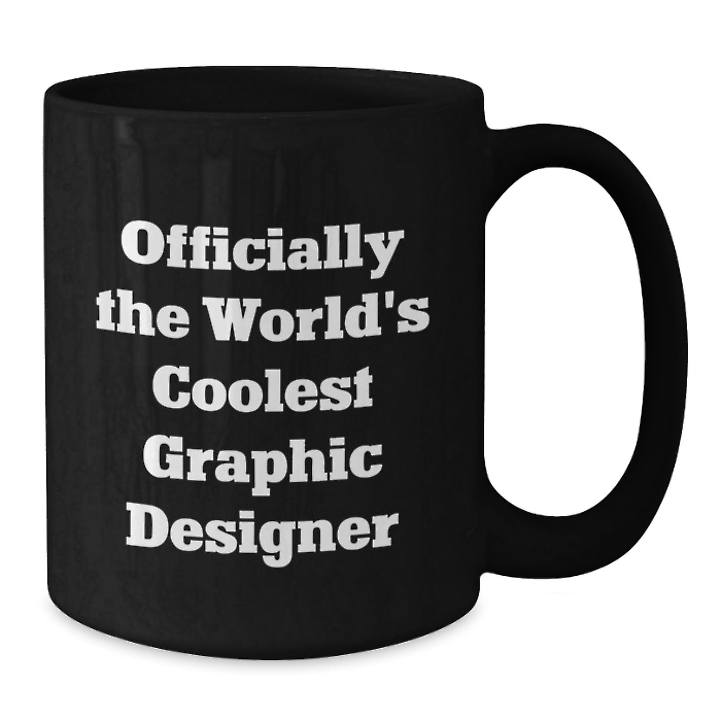 Funny Graphic Designer Gifts for Him from Friends, Unique Black Coffee Mug for Graduation - Additional
