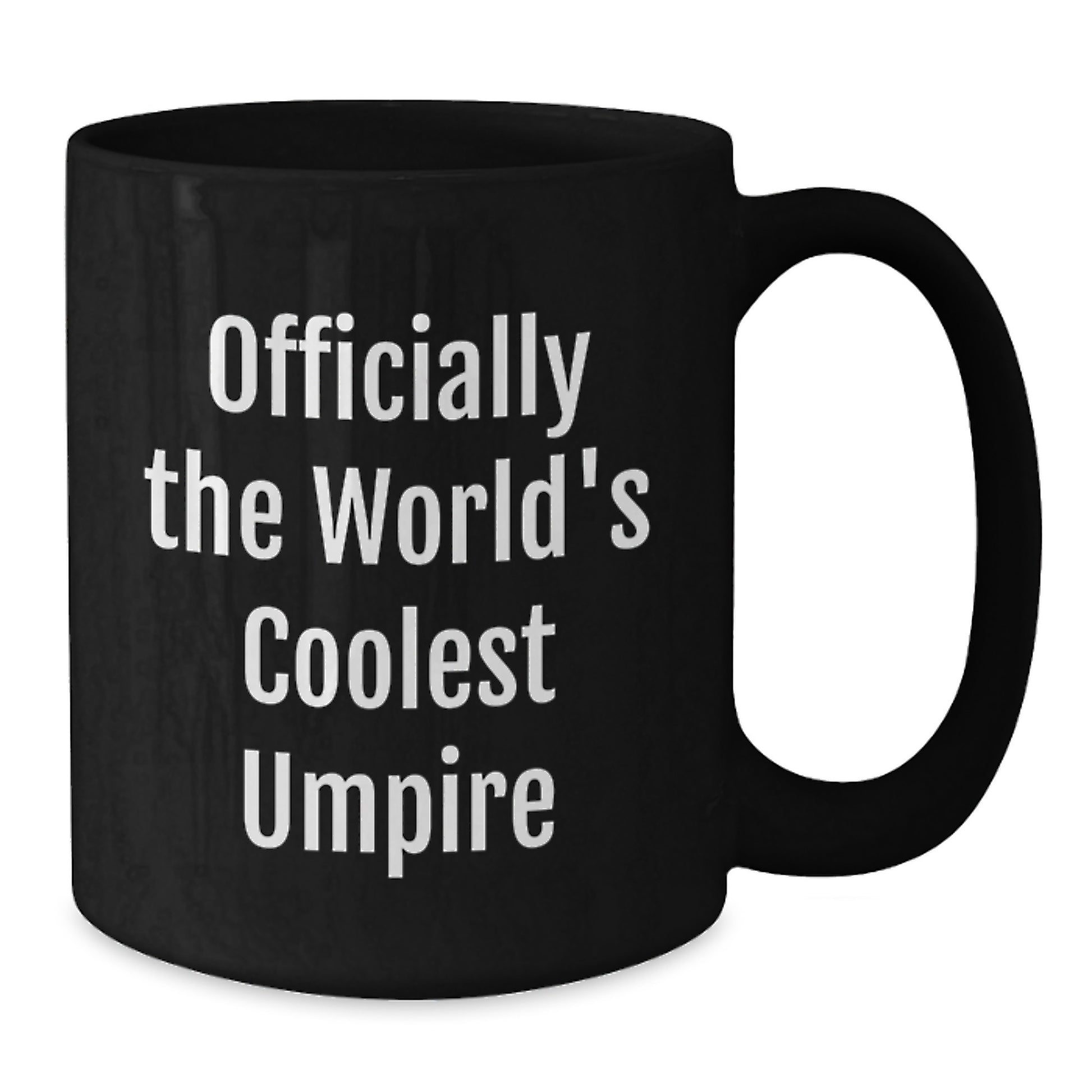 Funny Umpire Gifts from Friends to Birthday Man, 'Officially The World's Coolest Umpire' Coffee Mug for Umpire Enthusiasts, Black Coffee Mug, Gifts for Men, Unique Umpire Birthday Unique Gifts - Additional
