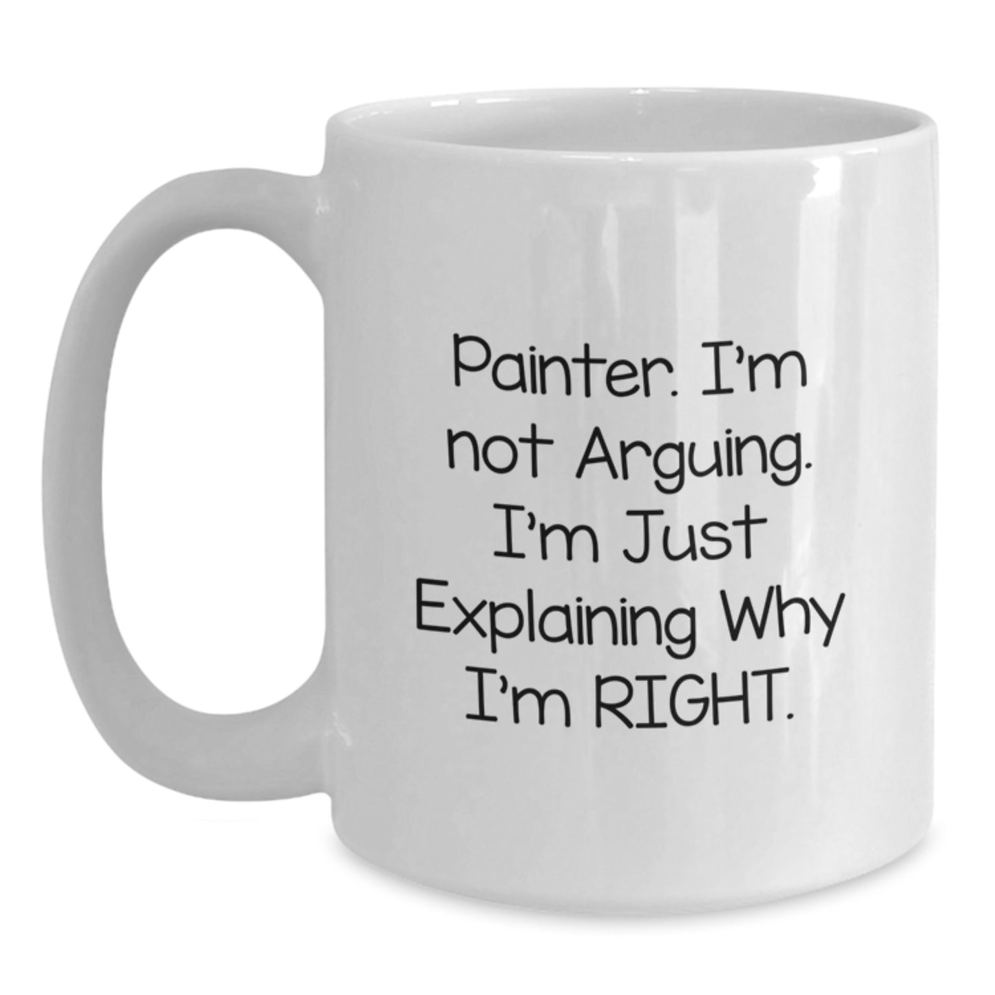 Painter Gifts, Funny Quote White Coffee Mug, Birthday Unique Gifts from Friends - Main