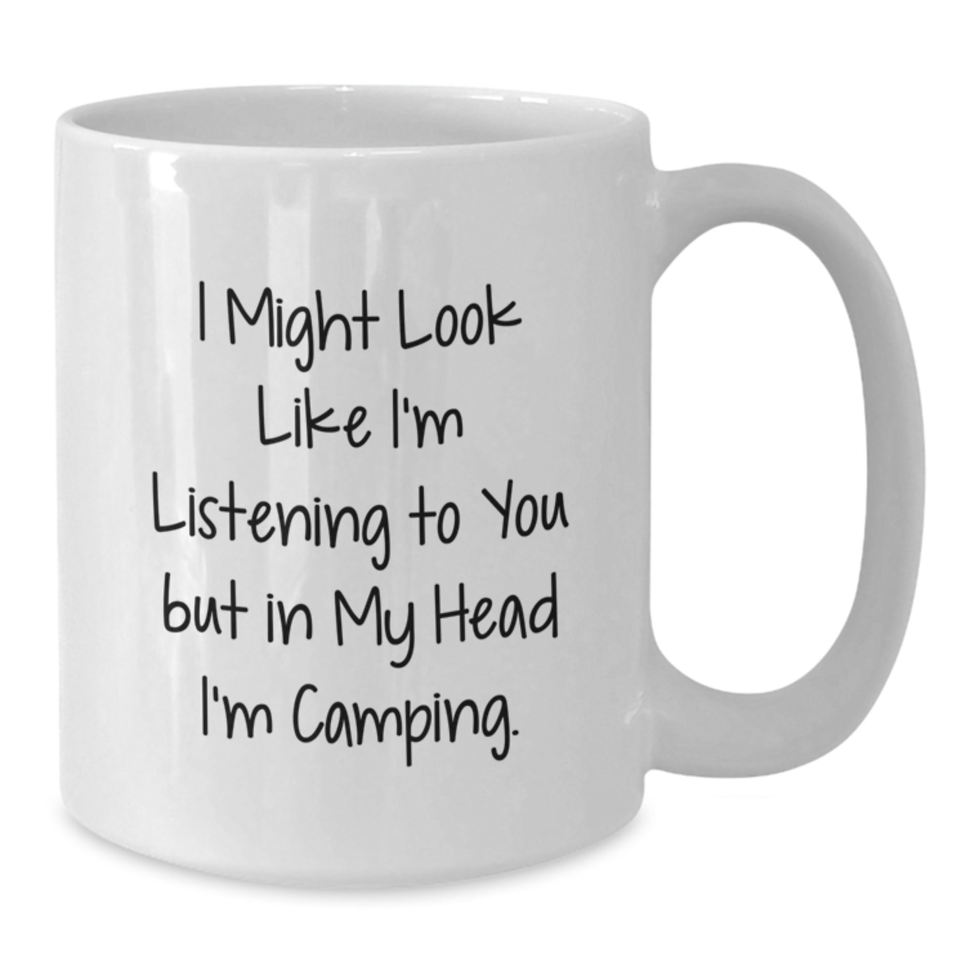 Camping Humor Funny Quote Gifts from Men to Camping Friends, White Coffee Mug for Camping Lovers, Graduation Unique Gifts for Him - Additional