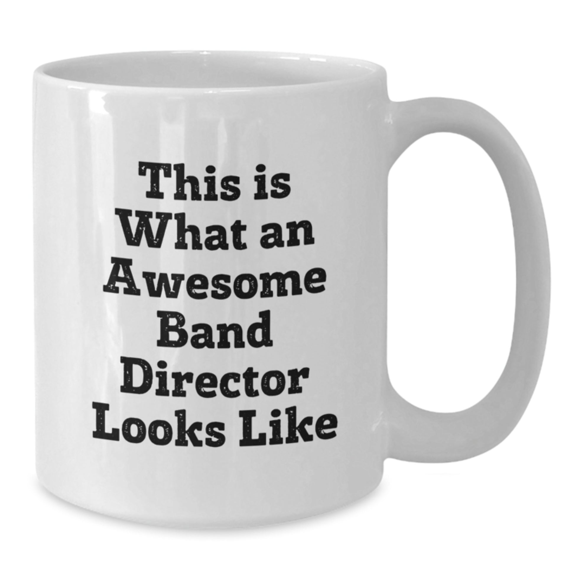 Funny Band Director Gifts from Friends for Men or Women - 'This Is What An Awesome Band Director Looks Like' White Coffee Mug, Gift for Band Director Graduation - Additional