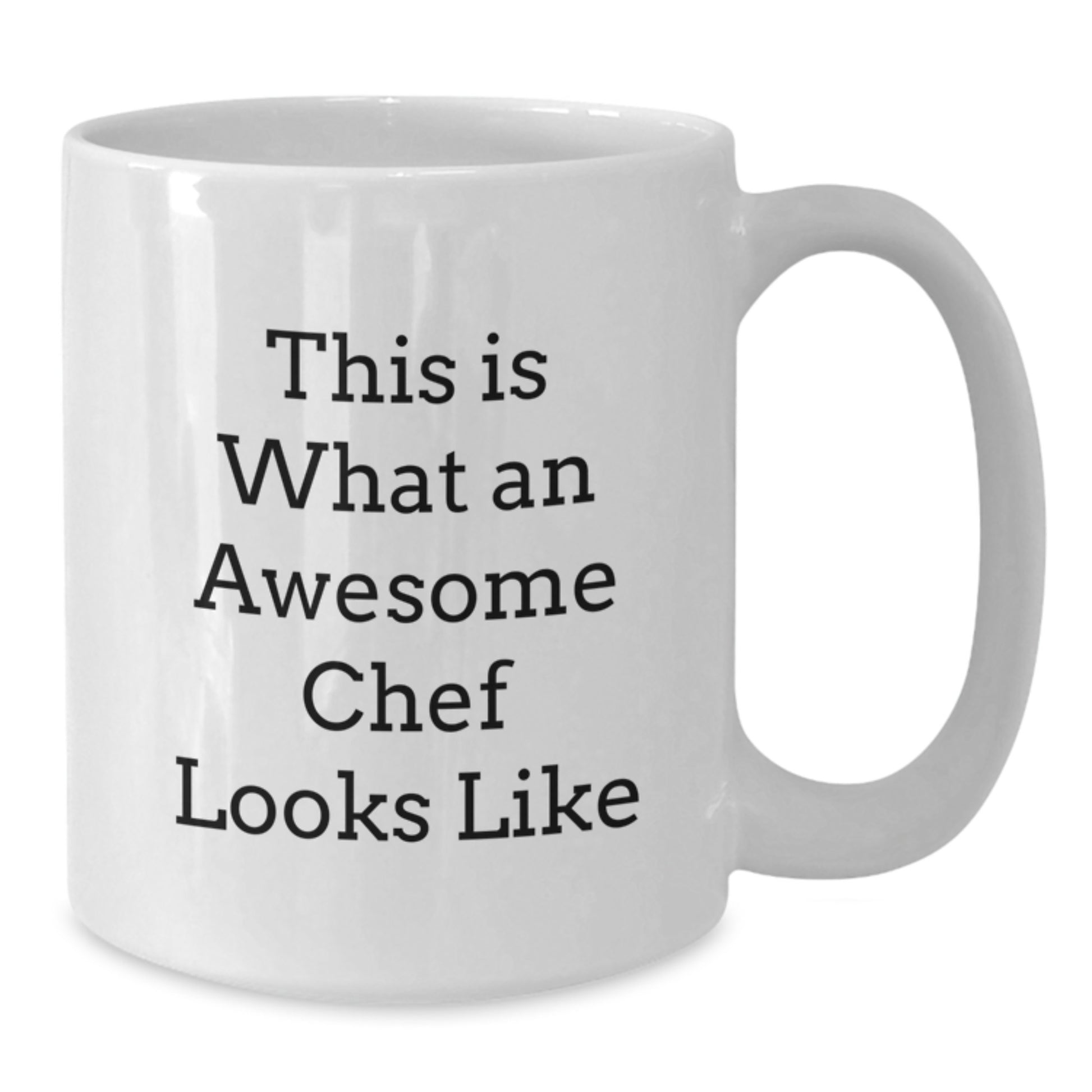 Funny Chef Gifts from Friends to Awesome Men, This Is What An Awesome Chef Looks Like White Coffee Mug for Graduation - Additional