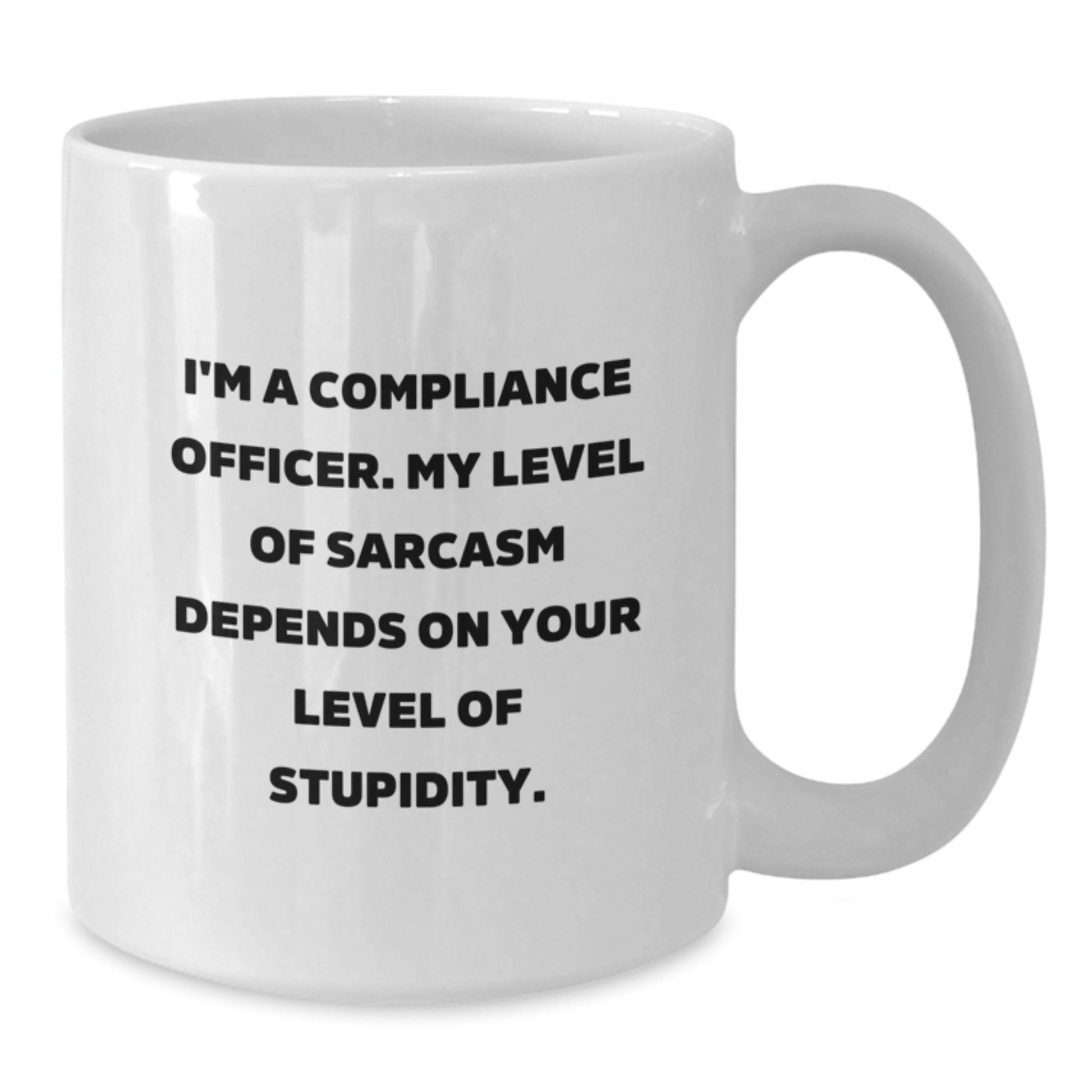 Funny Compliance Officer Gifts from Friends for Compliance Officer, White Coffee Mug, Birthday Unique Presents - Additional