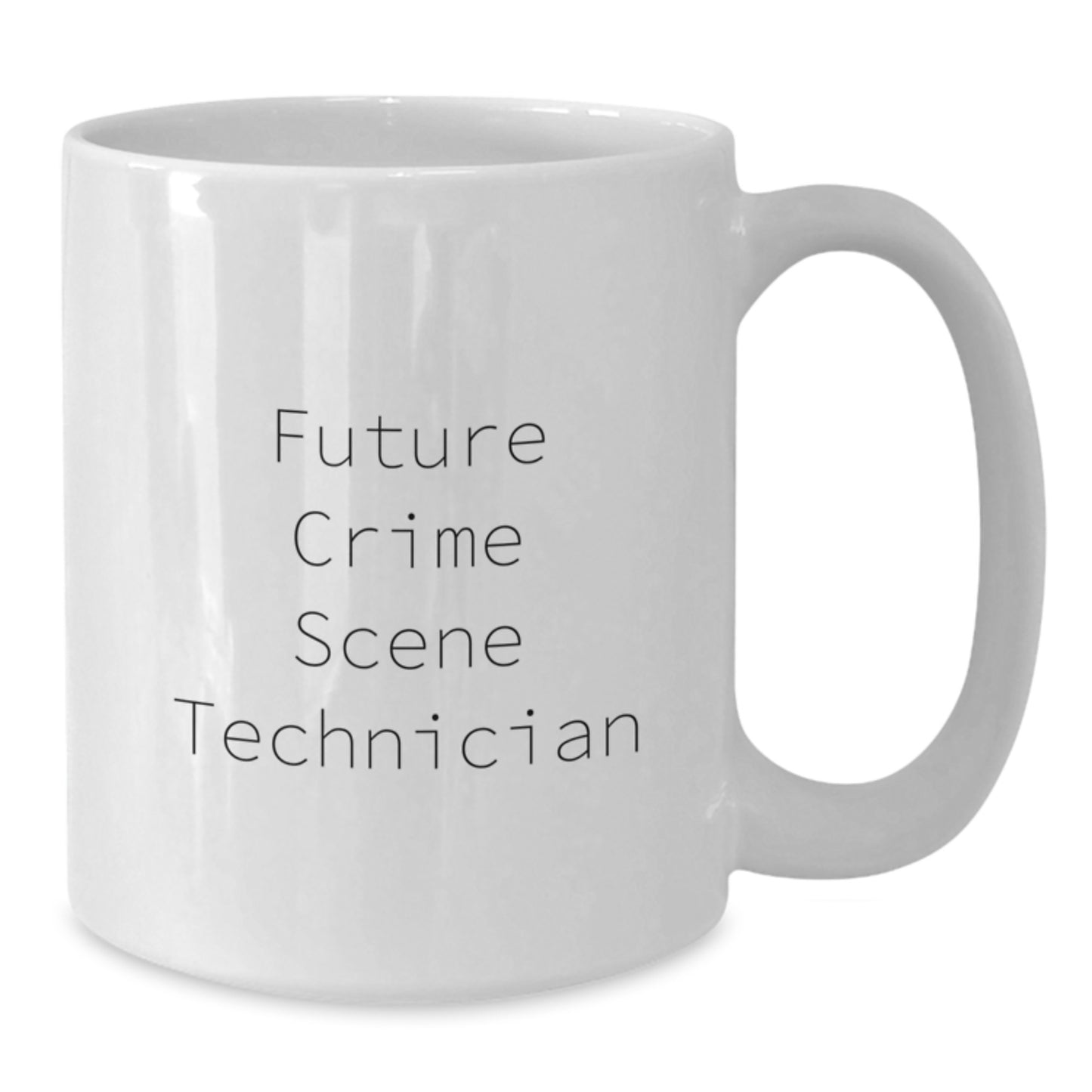 Funny Future Crime Scene Technician Gifts, White Coffee Mug for Birthday, 'May the Evidence Be Ever in Your Favour', Gifts for Crime Scene Technician, Men, or Women from Friends, Family, or Coworkers - Additional