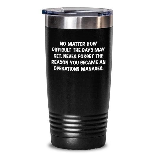 Funny Operations Manager Tumbler Gifts from Friends to Operations Manager Graduation Unique Gifts - Main