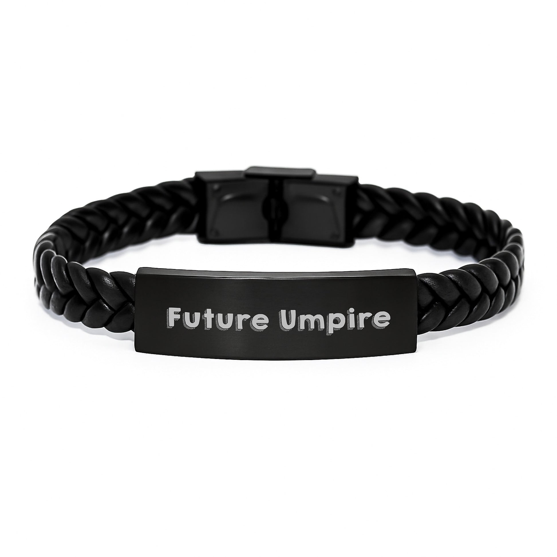 Future Umpire Inspirational Interlaced Leather Birthday Unique Gifts from Family to Friends - Image 1