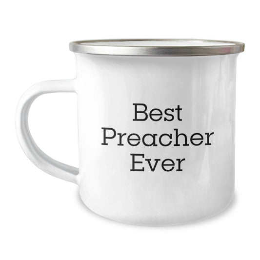 Funny Preacher Gifts from Friends for Best Preacher Ever, Preacher Camping Mug, Birthday Unique Gifts - Image 1