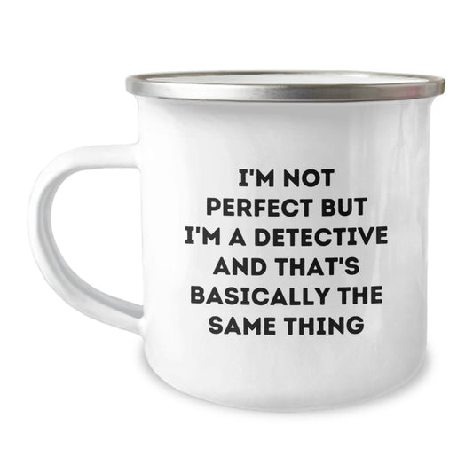 Funny Detective Gifts for Men from Family, Unique Camping Mug for Graduation - Image 1