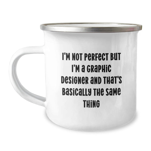 Funny Graphic Designer Gifts from Friends to Graphic Designers, Camping Mug for Graduation Unique Gifts - Image 1
