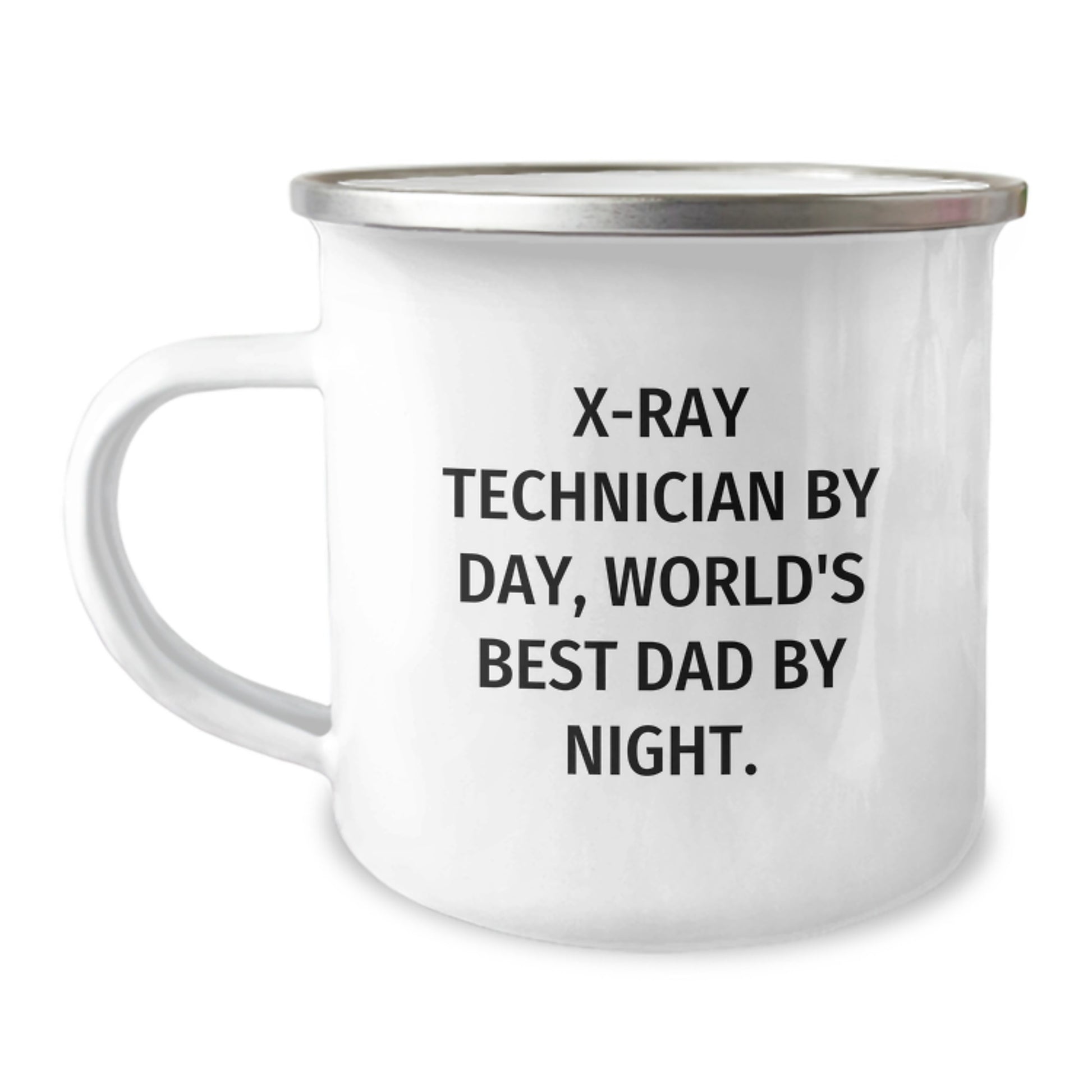 Funny X-Ray Technician Gifts for Men - X-Ray Technician By Day, World's Best Dad By Night. Camping Mug for Graduation Unique Gifts from Friends - Image 1