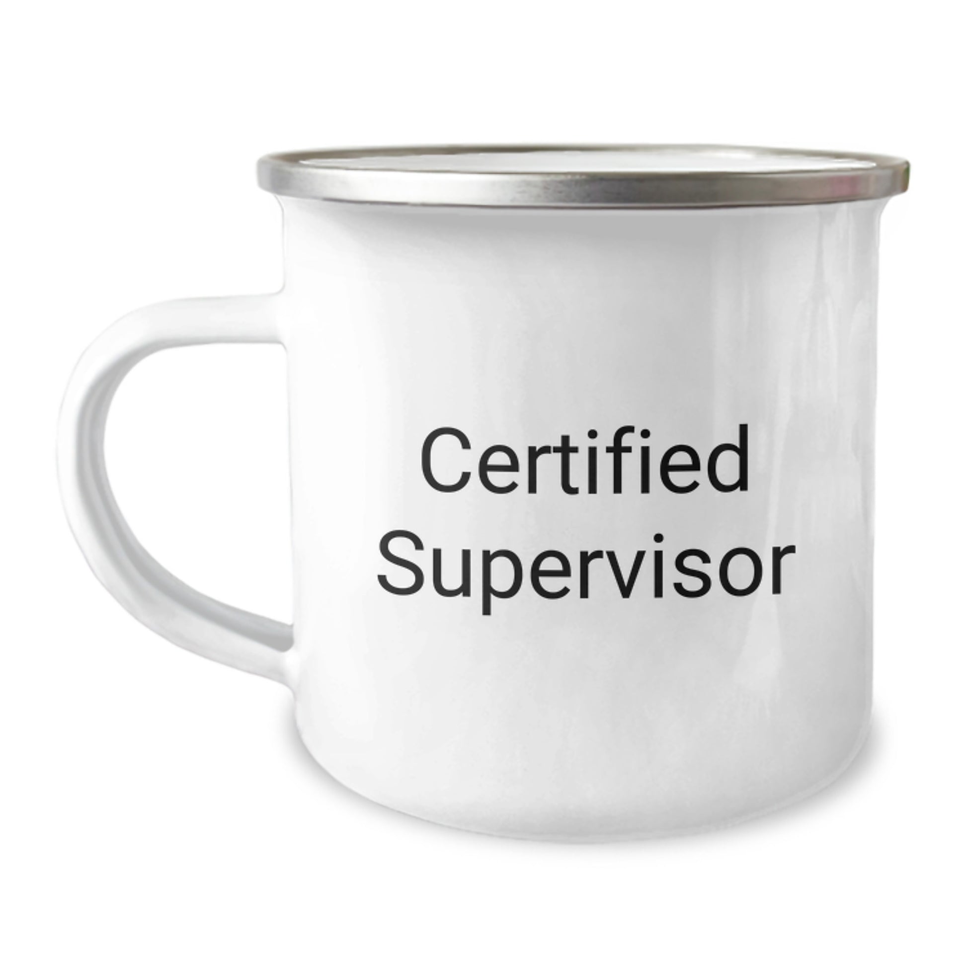 Funny Certified Supervisor Gifts for Birthday - 12 oz Stainless Steel Camping Mug, 'You're the Boss' Quote, Gifts from Friends, Unique Gifts for Supervisor - Image 1