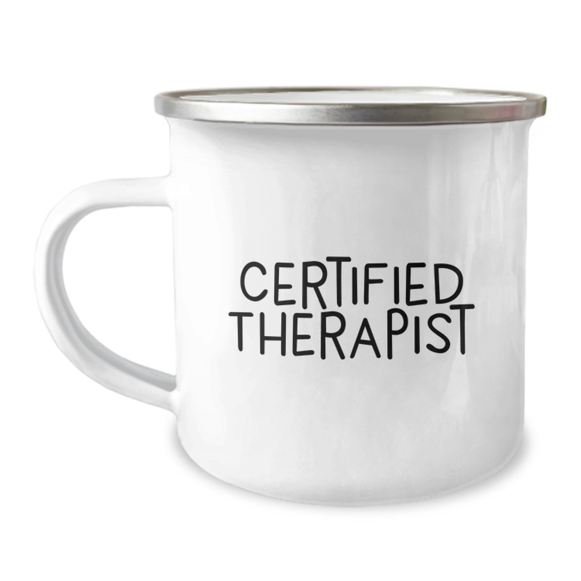 Funny Therapist Gifts for Birthday - 'You're a-maze-ing' Quote on 12 oz Camping Mug, Stainless Steel with Enamel Finish, Gifts from Friends to Therapist - Image 1