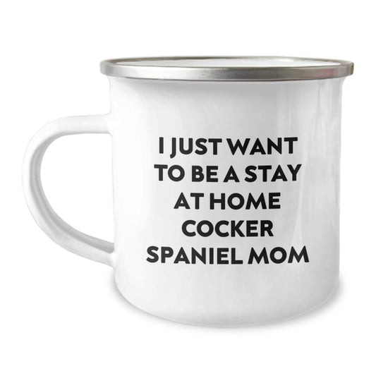 Cockers Spaniel Mom Gifts from Friends, Unique Graduation Gifts for Cocker Spaniel Dog Lovers, Funny Camping Mug - Image 1