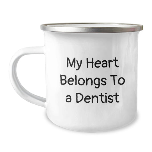 Funny Dentist Gifts from Men to Dentist's Heart, Camping Mug for Birthday Unique Gifts - Image 1