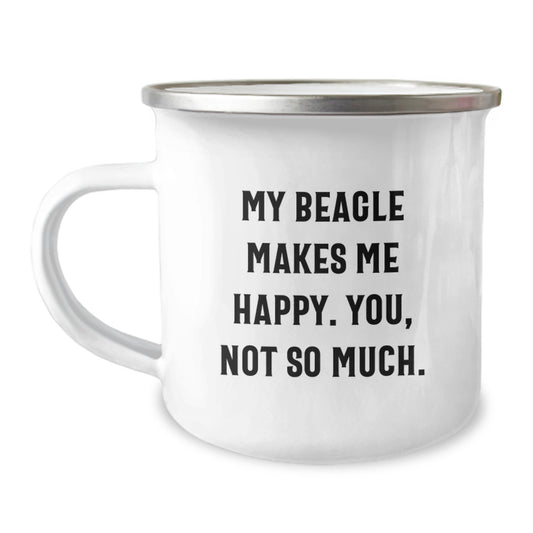 Beagle Dog Camping Mugs for Friends Gifts, Funny Quote, Funny Birthday Unique Gifts from Family, Gifts for Beagle Dog Lovers, Camping Mug for Outdoor Enthusiasts - Image 1