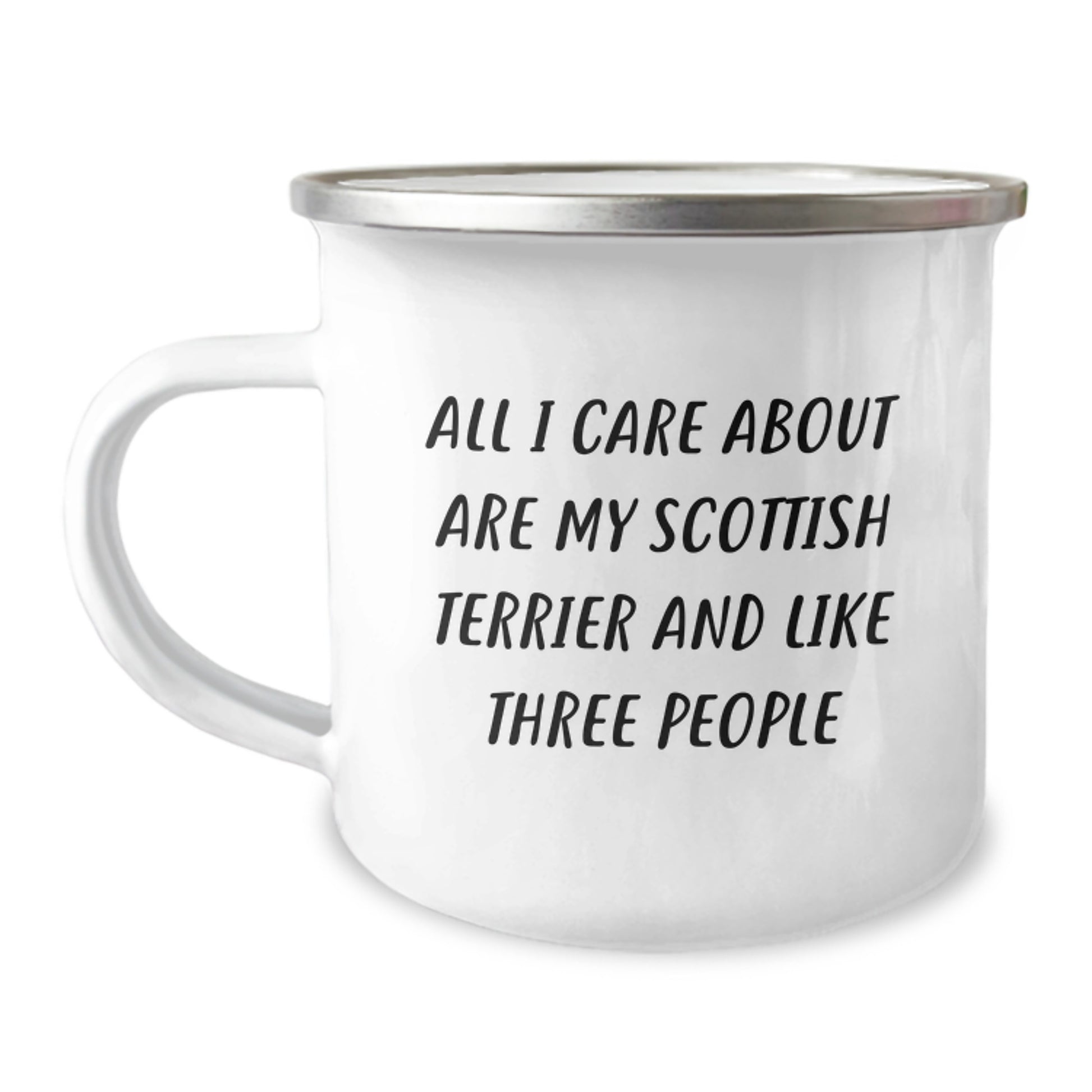 Scottish Terrier Dog Lovers Funny Camping Mug Gifts from Men to Friends for Birthday - Image 1