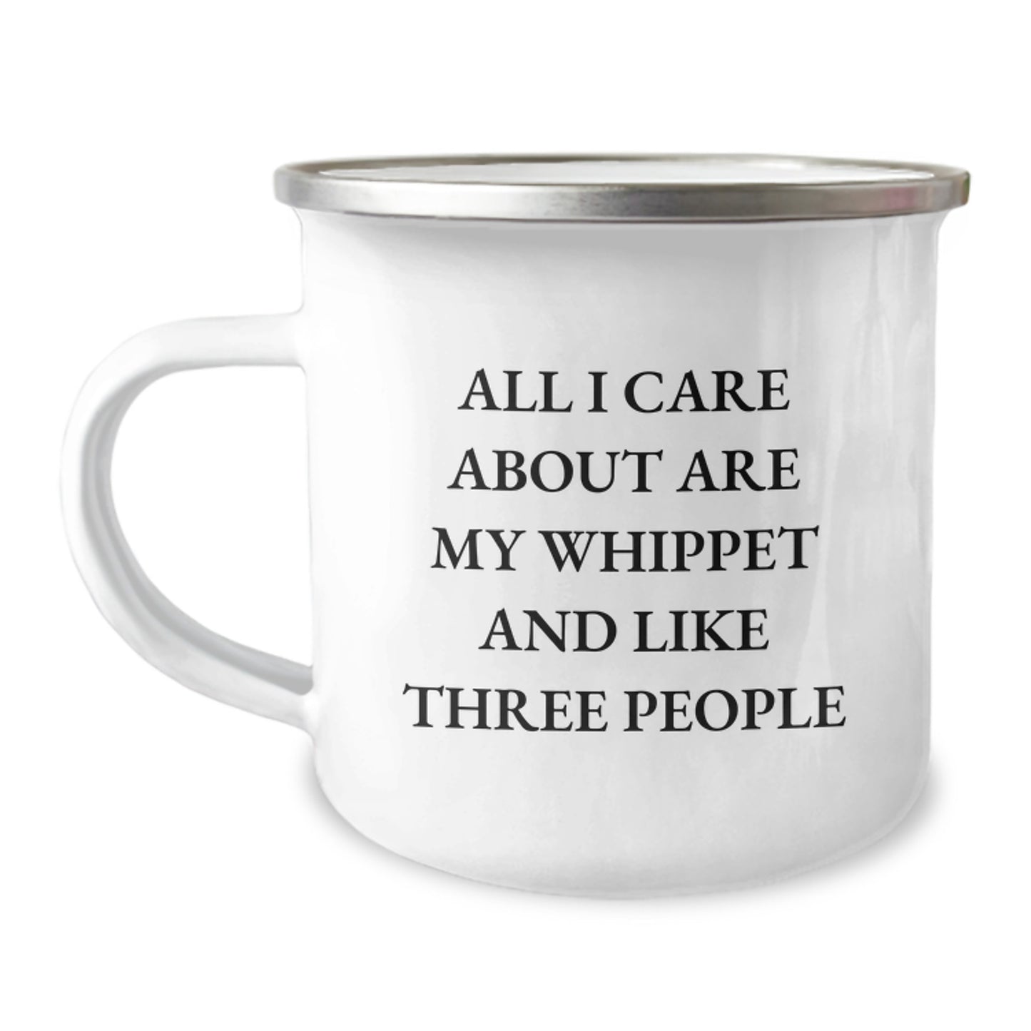 Funny Whippet Dog Camping Mug for Whippet Dog Enthusiasts and Friends, Gifts from Women for Birthday Unique Gifts - Image 1
