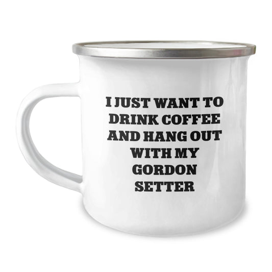 Gordon Setter Dog Lovers Funny Camping Mug Gifts from Friends for Unique Birthday Unique Gifts - Image 1