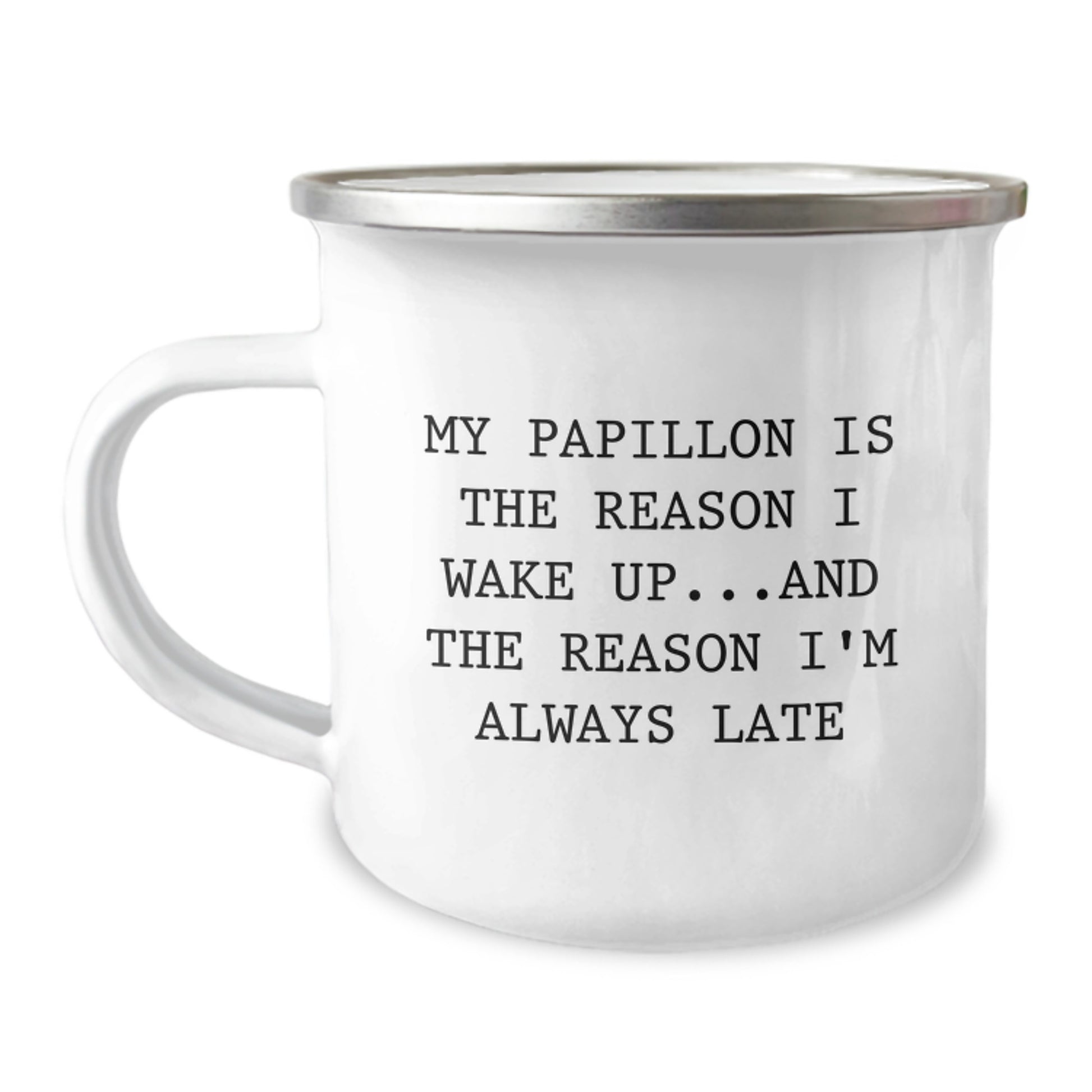 Funny Papillon Dog Birthday Unique Gifts from Friends for Papillon Dog Lovers Camping Mug - Image 1