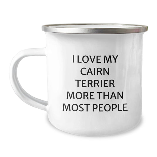Cairn Terrier Dog Lovers Funny Quote Gifts from Friends to Family Birthday Unique Camping Mug - Image 1