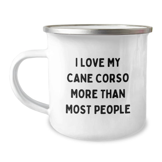 Cane Corso Dog Lovers Funny Gifts from Friends to Family - I Love My Cane Corso More Than Most People Birthday Unique Gifts - Image 1