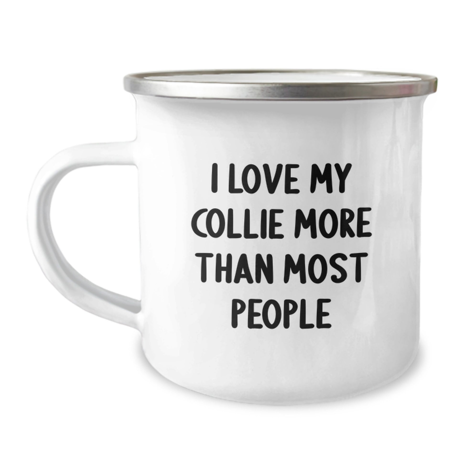 Funny Collie Dog Lovers Gifts from Friends and Family, 'I Love My Collie More Than Most People' Birthday Unique Gifts for Men and Women - Image 1