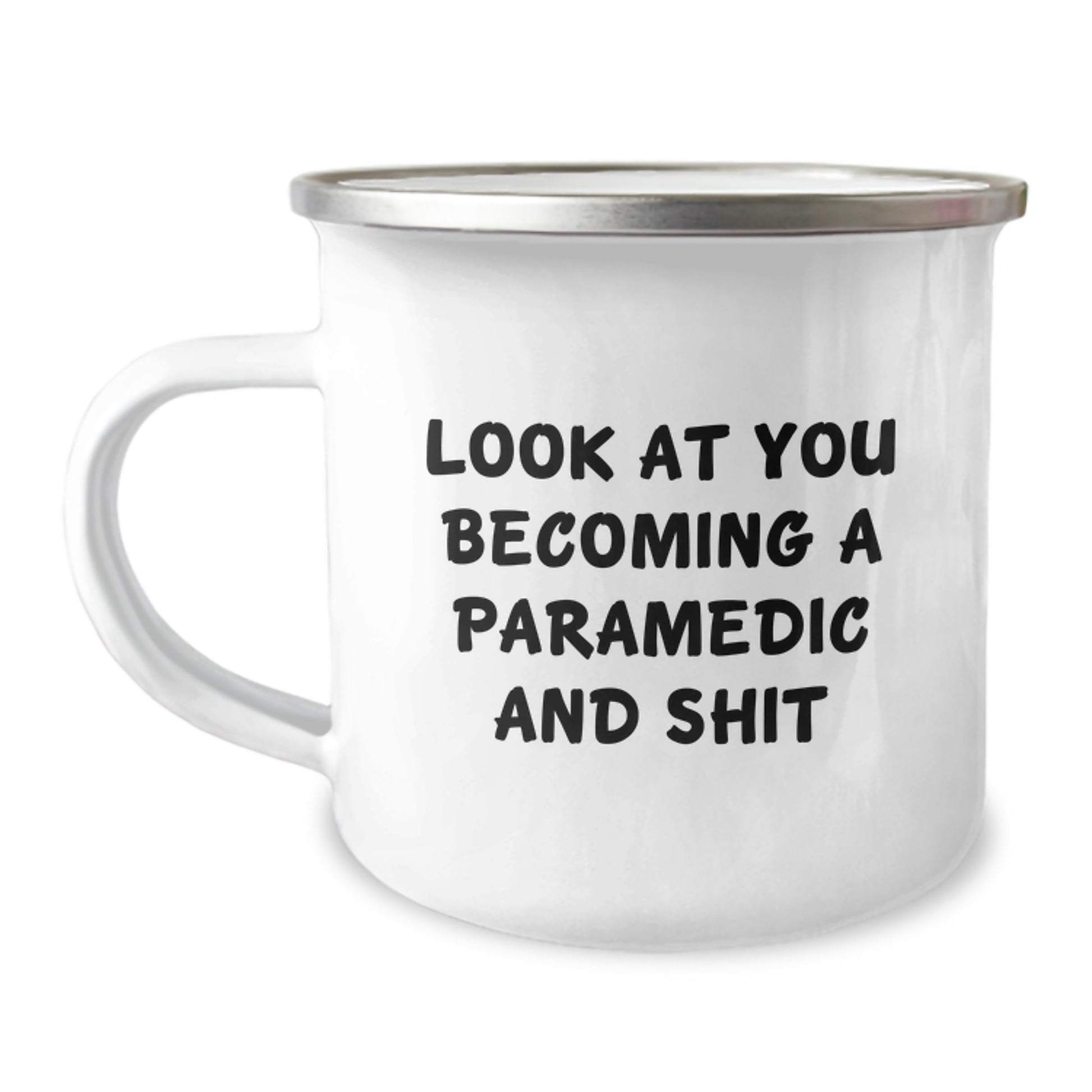 Rescue Worker Gifts from Friends - Funny Quote Camping Mug, 12 Oz Stainless Steel with Enamel Finish for Rescue Worker Birthday Unique Gifts - Image 1